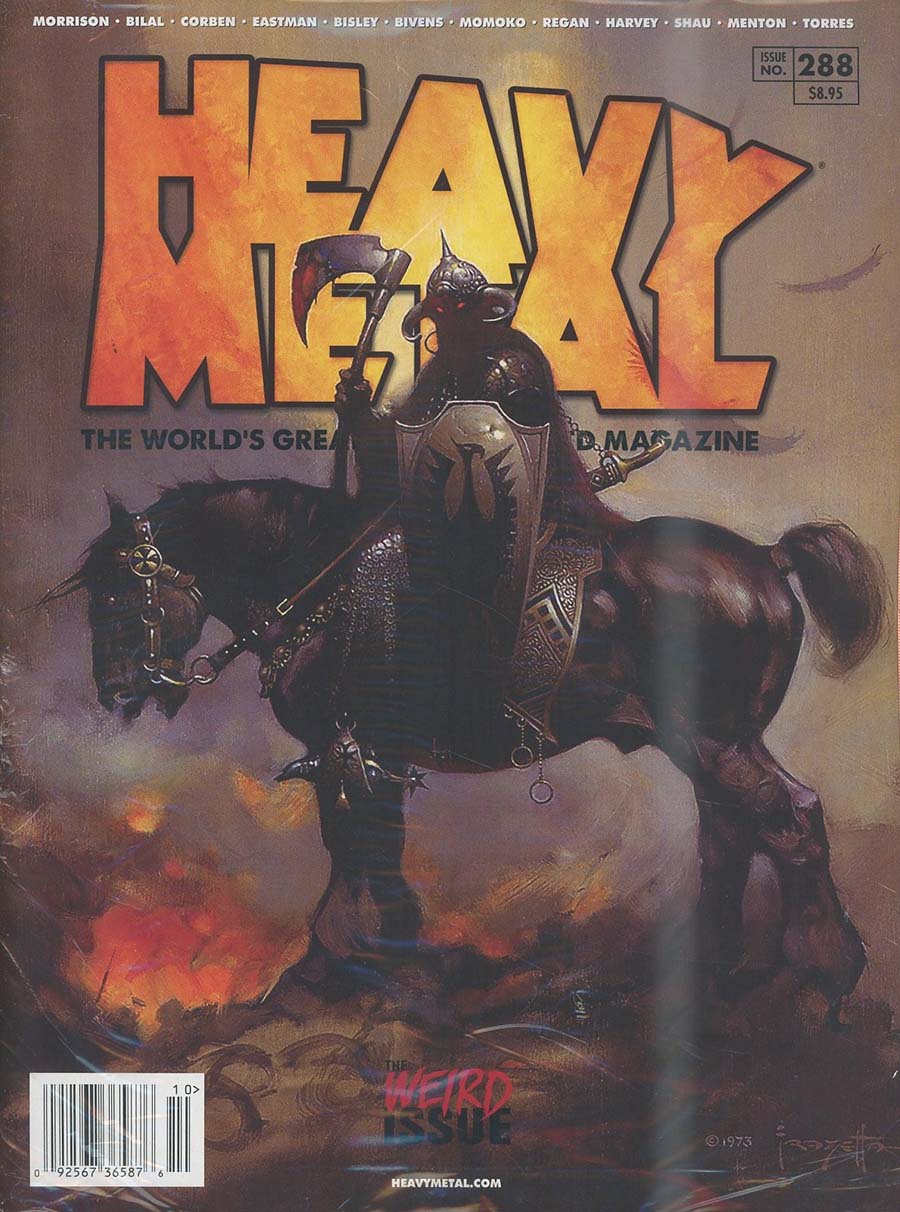 Heavy Metal #288 Cover A Death Dealer By Frank Frazetta