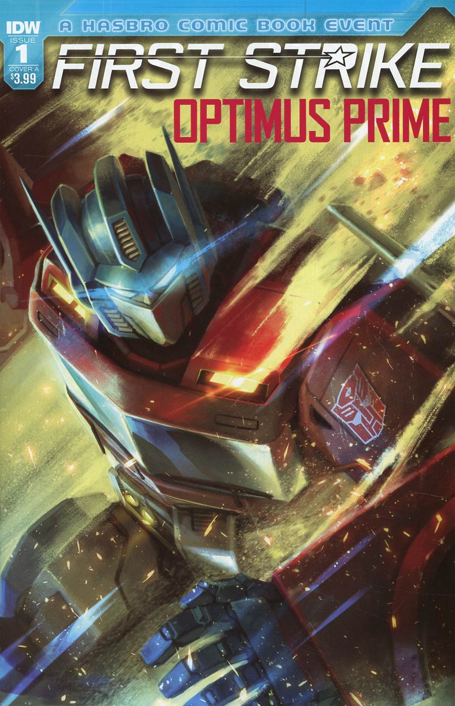 Optimus Prime First Strike #1 Cover A Regular Sara Pitre-Durocher Cover