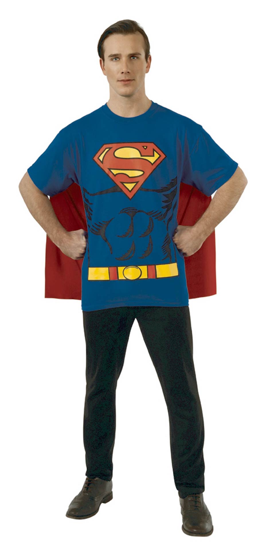 DC Superman T-Shirt With Cape Large