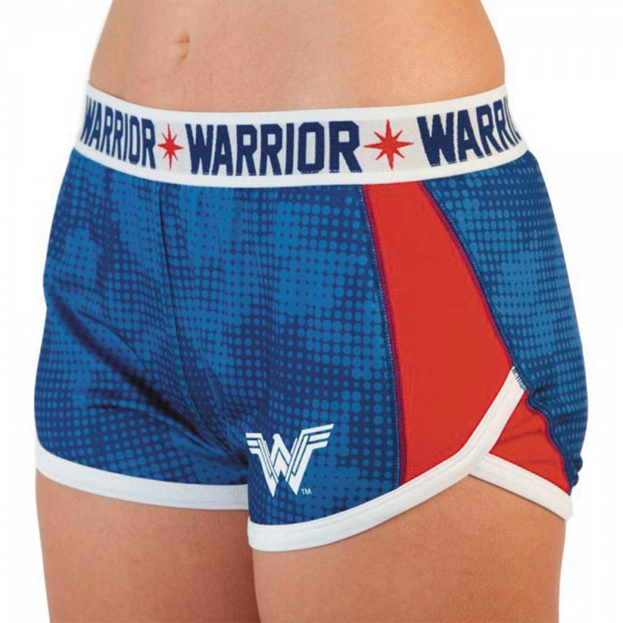 Wonder Woman Warrior Track Juniors Shorts Large