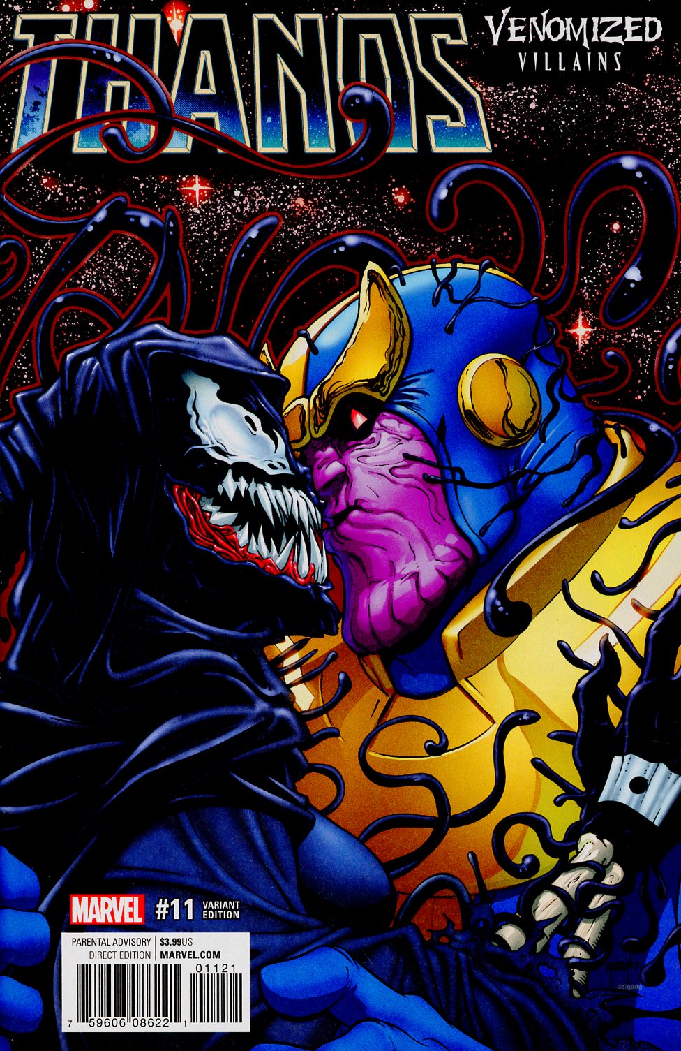 Thanos Vol 2 #11 Cover B Variant Will Robson Venomized Death Cover