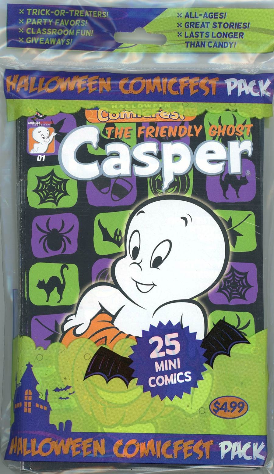 HCF 2017 Casper The Friendly Ghost Halloween Treats Mini Comic Polypack (25-Copy Bundle)