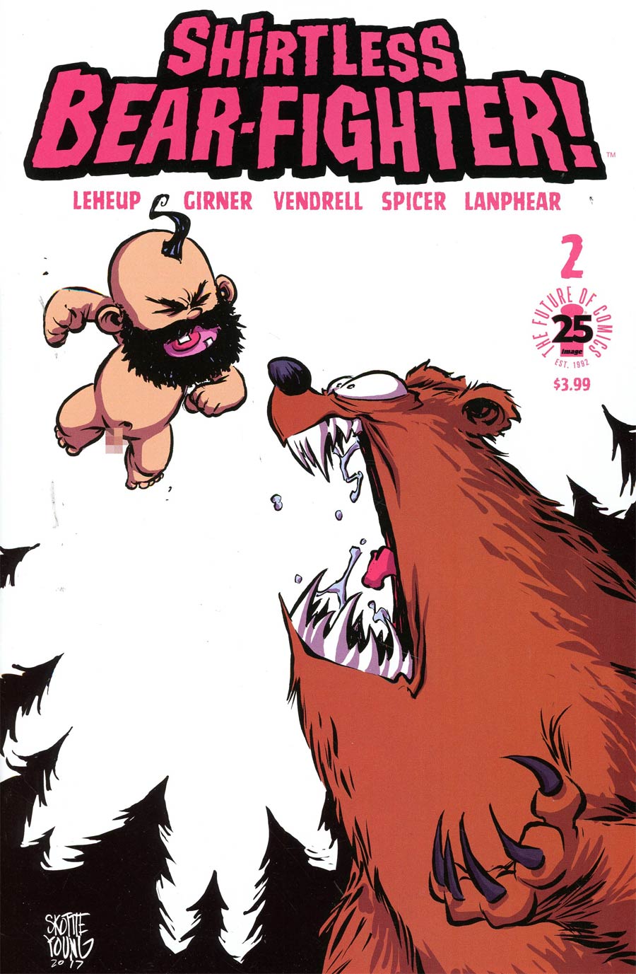 Shirtless Bear-Fighter #2 Cover D Incentive Skottie Young Baby Beariant Cover