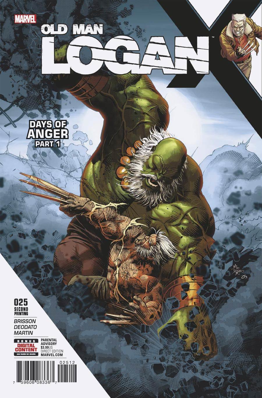 Old Man Logan Vol 2 #25 Cover F 2nd Ptg Mike Deodato Variant Cover