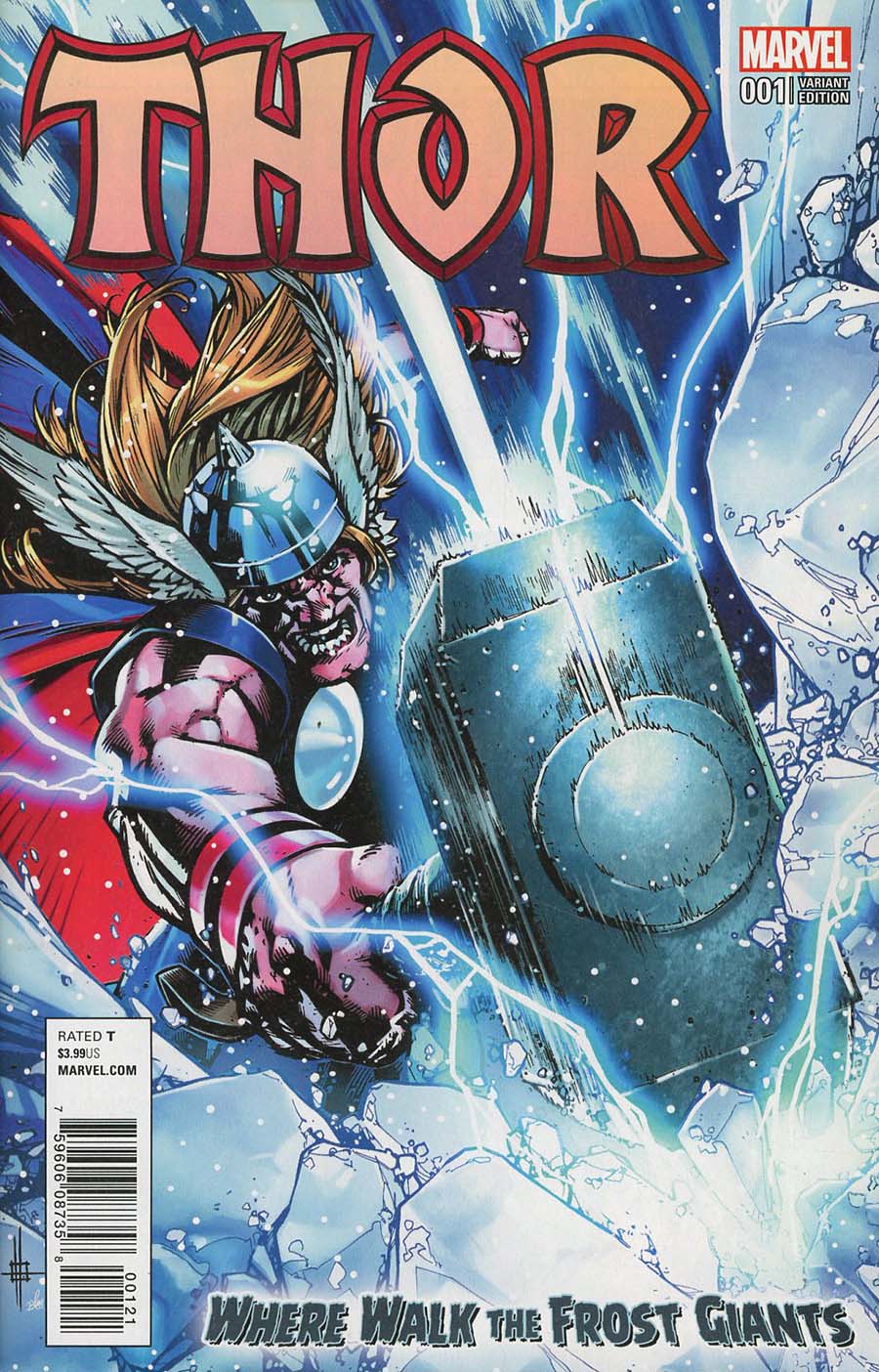 Thor Where Walk The Frost Giants #1 Cover B Variant Zach Howard Cover