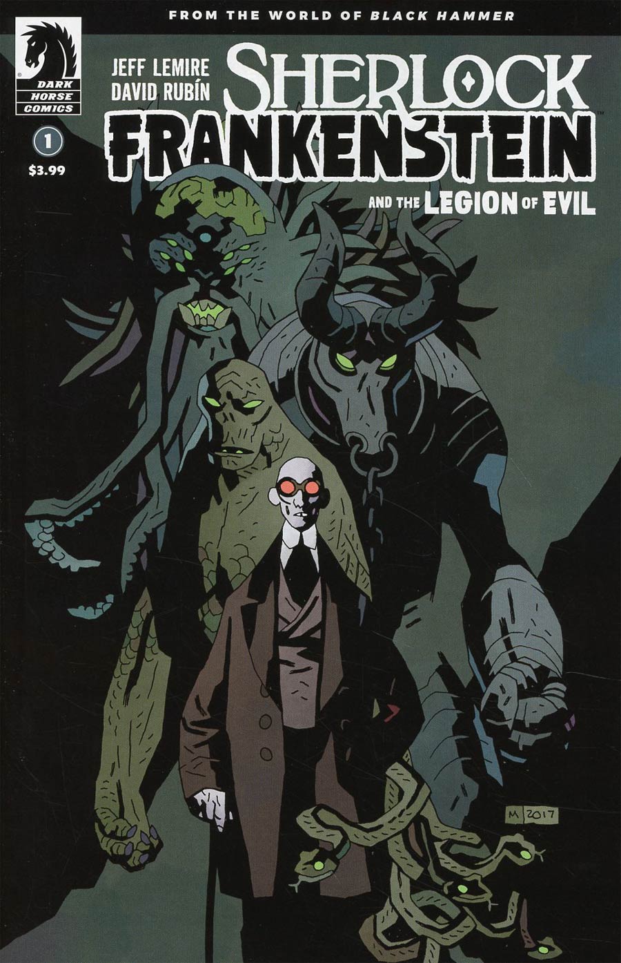 Sherlock Frankenstein And The Legion Of Evil #1 Cover B Variant Mike Mignola Cover