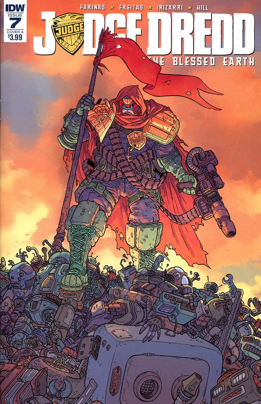 Judge Dredd Blessed Earth #7 Cover A Regular Ulises Farinas Cover