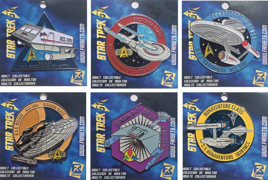 Star Trek Ships Enamel Pin 49-Piece Assortment Case