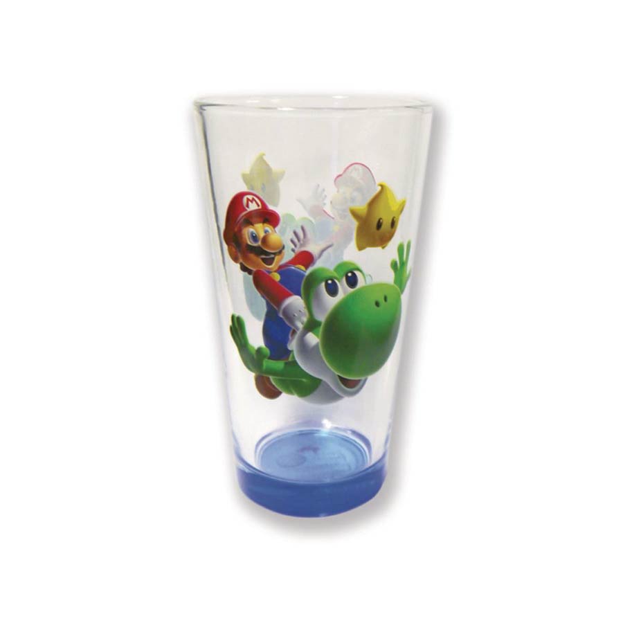 Super Mario Galaxy Mario And Yoshi Pint Glass