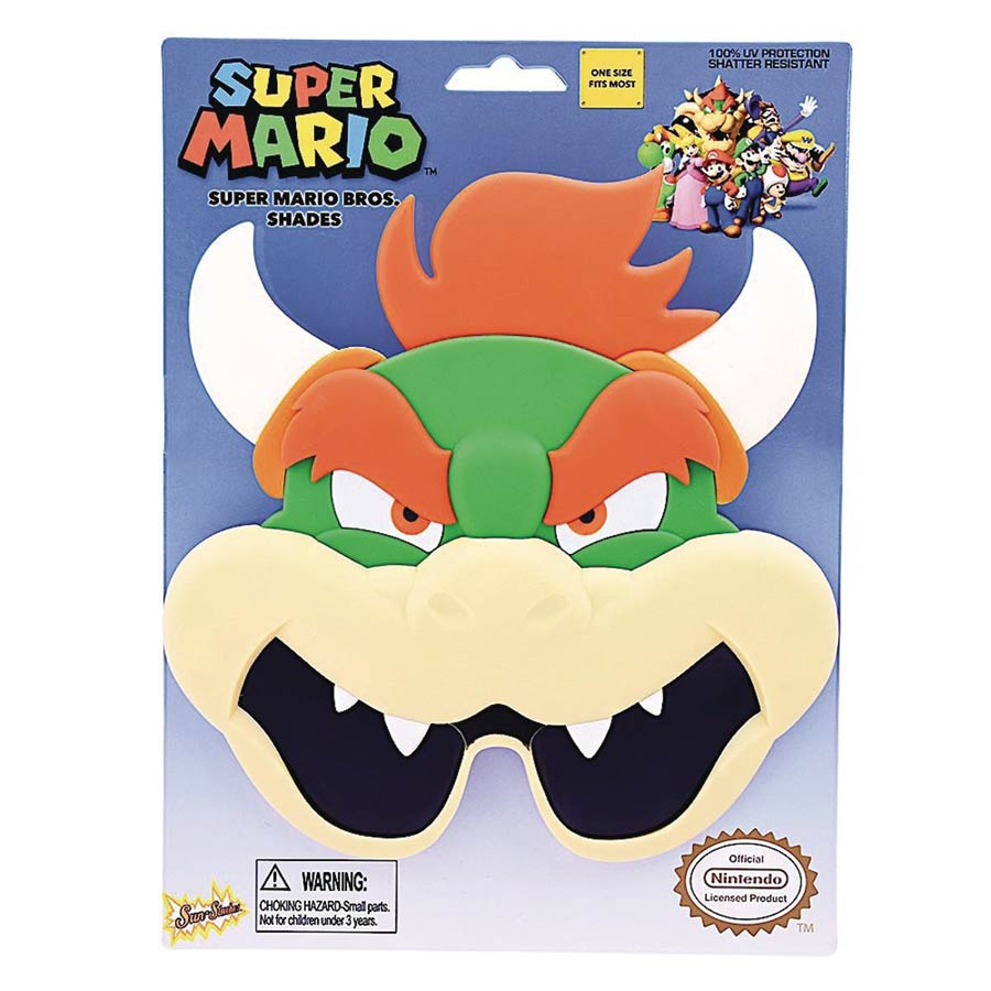 Super Mario Bros Sunstaches Sunglasses - Bowser