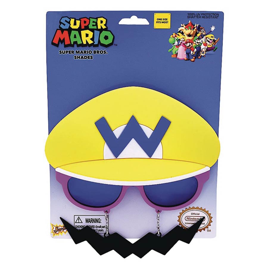 Super Mario Bros Sunstaches Sunglasses - Wario