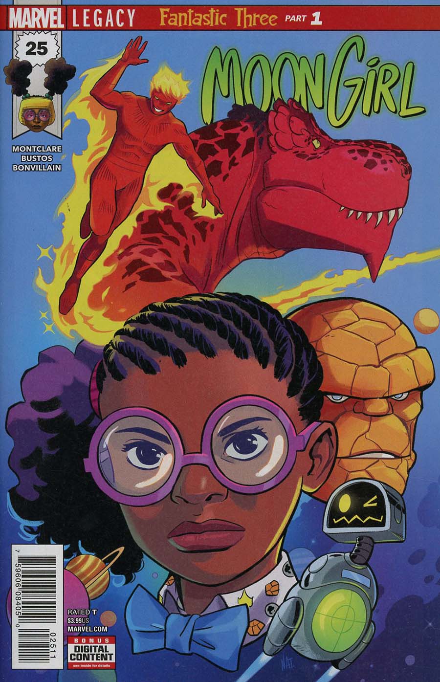 Moon Girl And Devil Dinosaur #25 Cover A 1st Ptg Regular Natacha Bustos Cover (Marvel Legacy Tie-In)