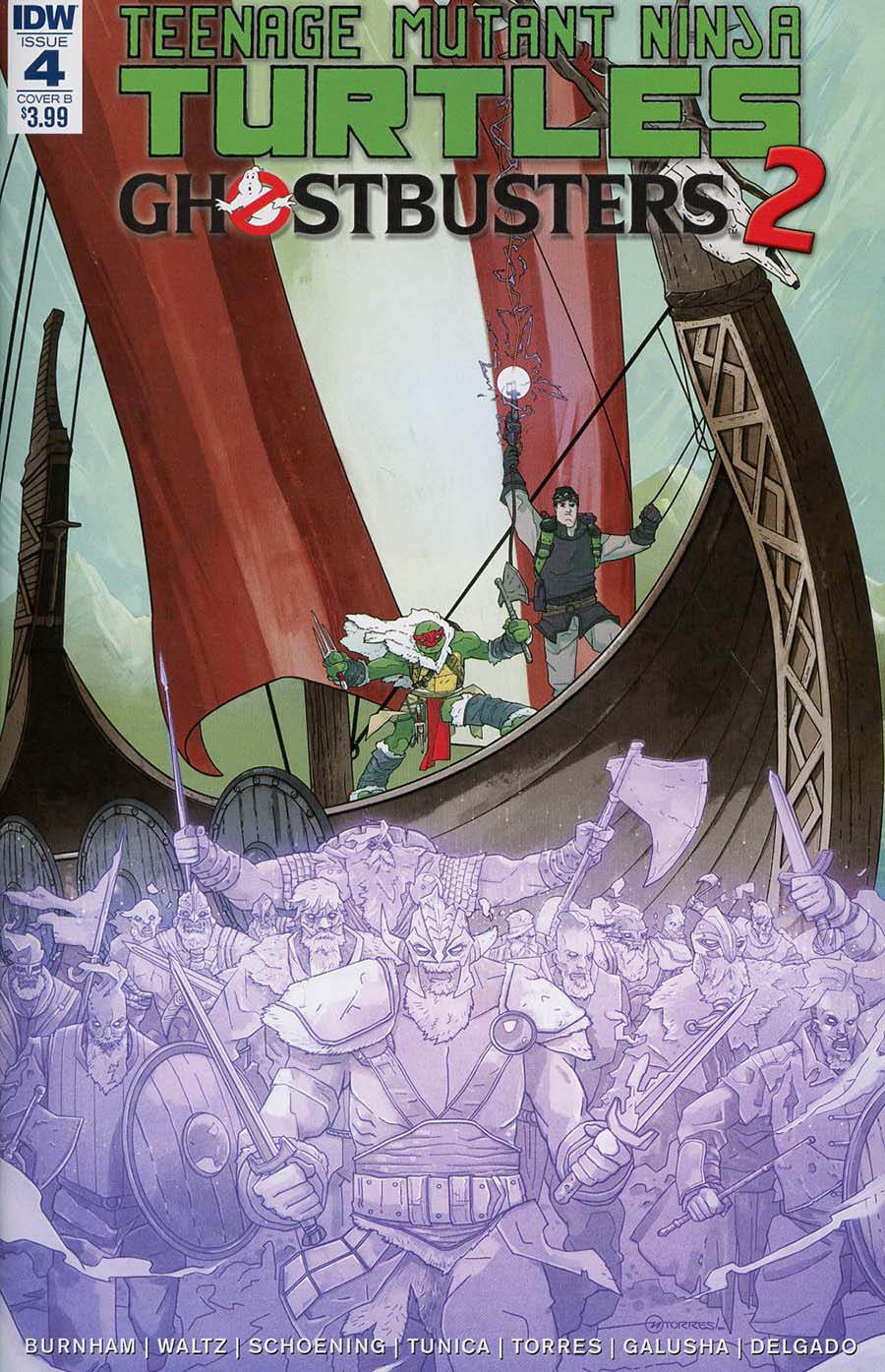 Teenage Mutant Ninja Turtles Ghostbusters II #4 Cover B Variant Mark Torres Cover