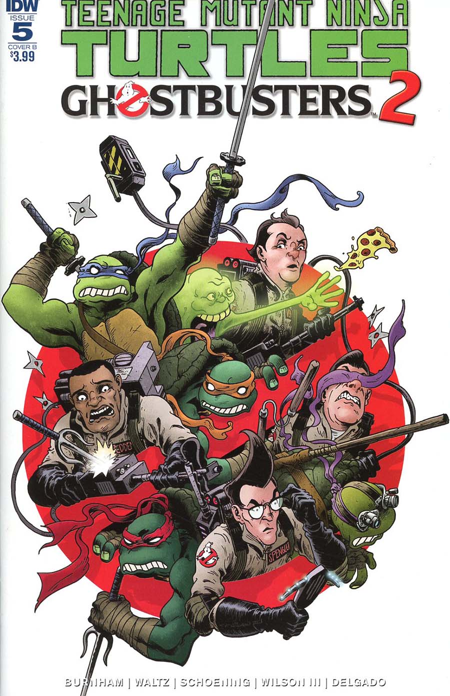 Teenage Mutant Ninja Turtles Ghostbusters II #5 Cover B Variant Charles Paul Wilson III Cover