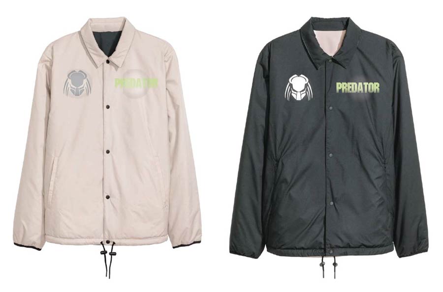 Predator Glow-In-The-Dark Black Coach Jacket Large