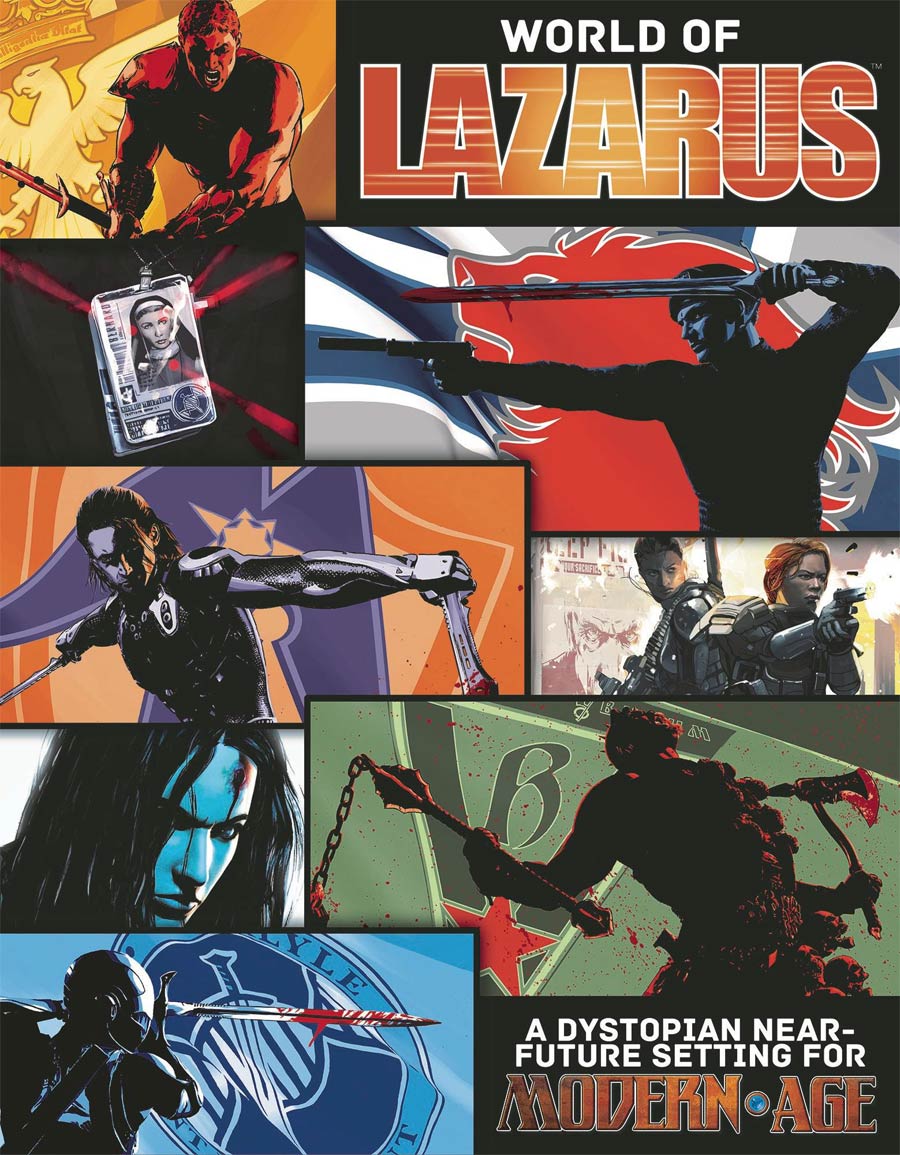 Modern Age RPG World Of Lazarus Campaign Setting HC