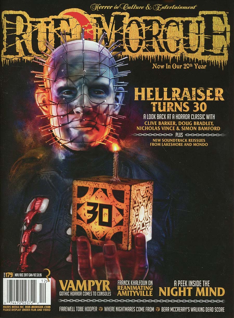 Rue Morgue Magazine #179 November / Deember 2017