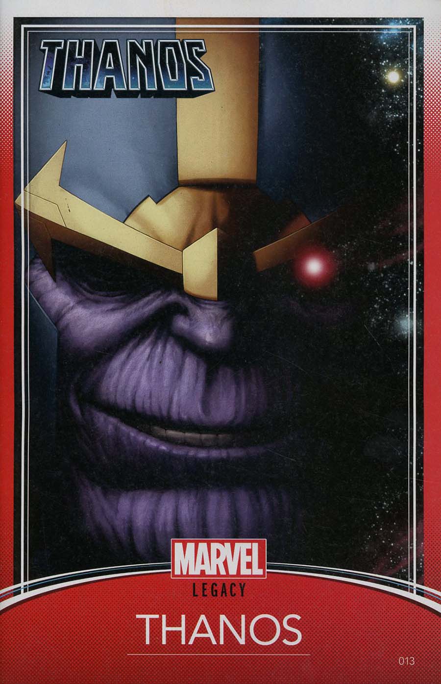 Thanos Vol 2 #13 Cover C Variant John Tyler Christopher Trading Card Cover (Marvel Legacy Tie-In)