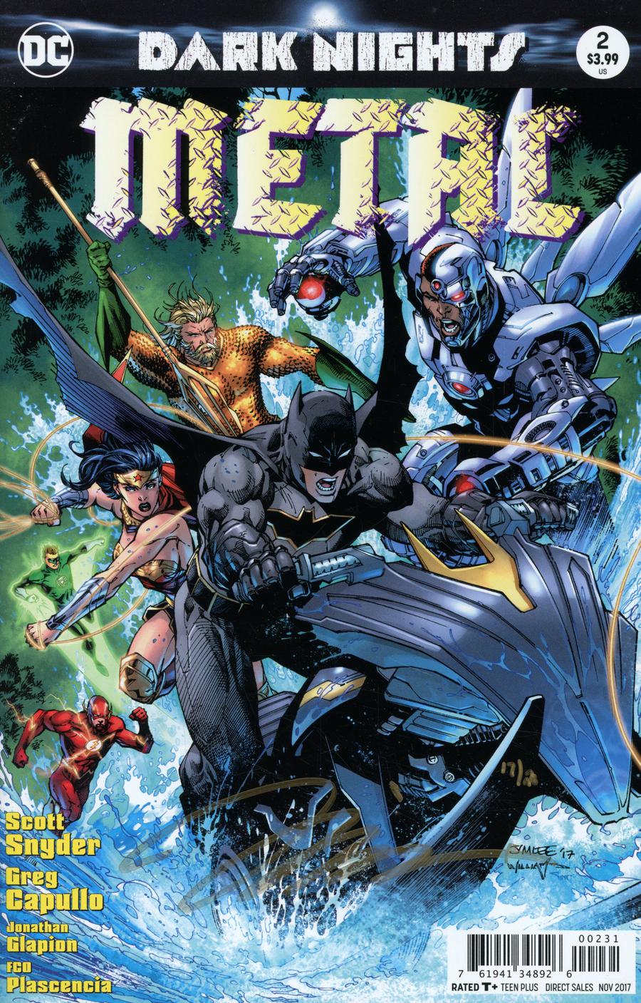 Dark Nights Metal #2 Cover F DF Gold Signature Series Signed By Jim Lee