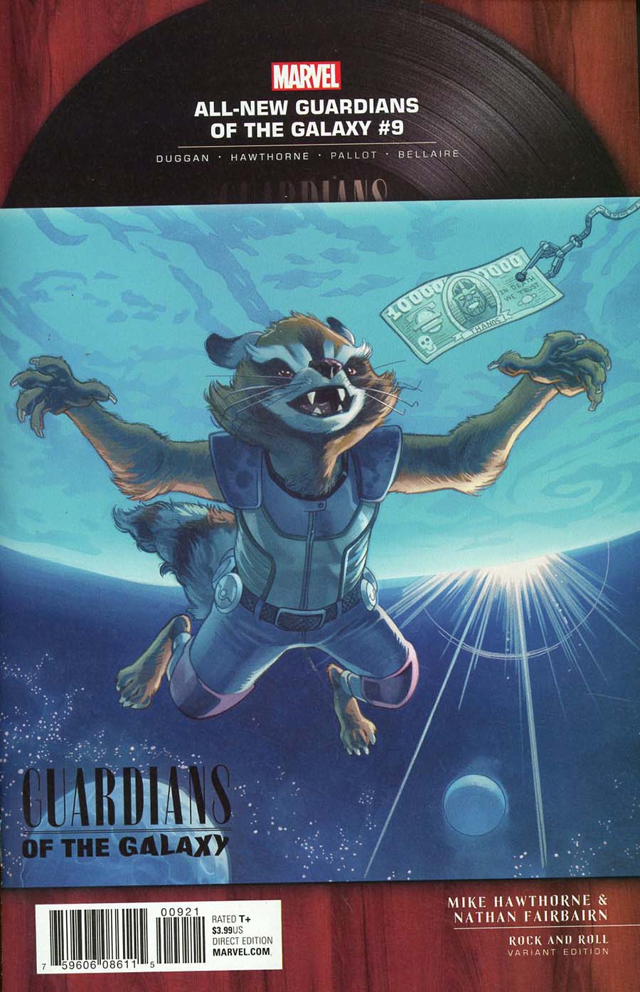 All-New Guardians Of The Galaxy #9 Cover C Incentive Mike Hawthorne Marvel Rock-N-Roll Variant Cover