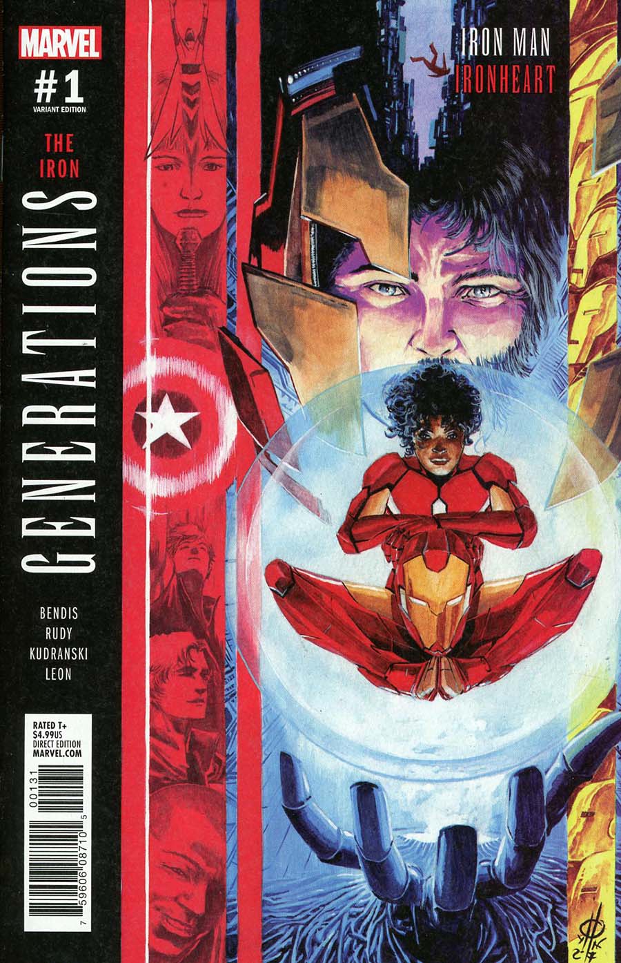 Generations Iron Man & Ironheart #1 Cover D Incentive Marco Rudy Variant Cover