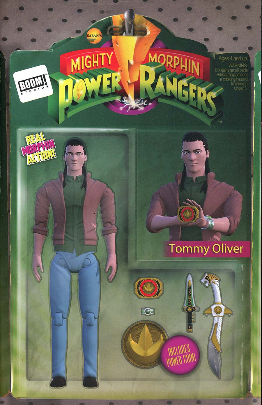 Mighty Morphin Power Rangers (BOOM Studios) #22 Cover B Variant Quest Matthews-Martial Action Figure Cover