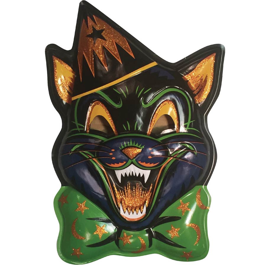 Ghoulsville Vac-Tastic Plastic Mask - Glitter Cat