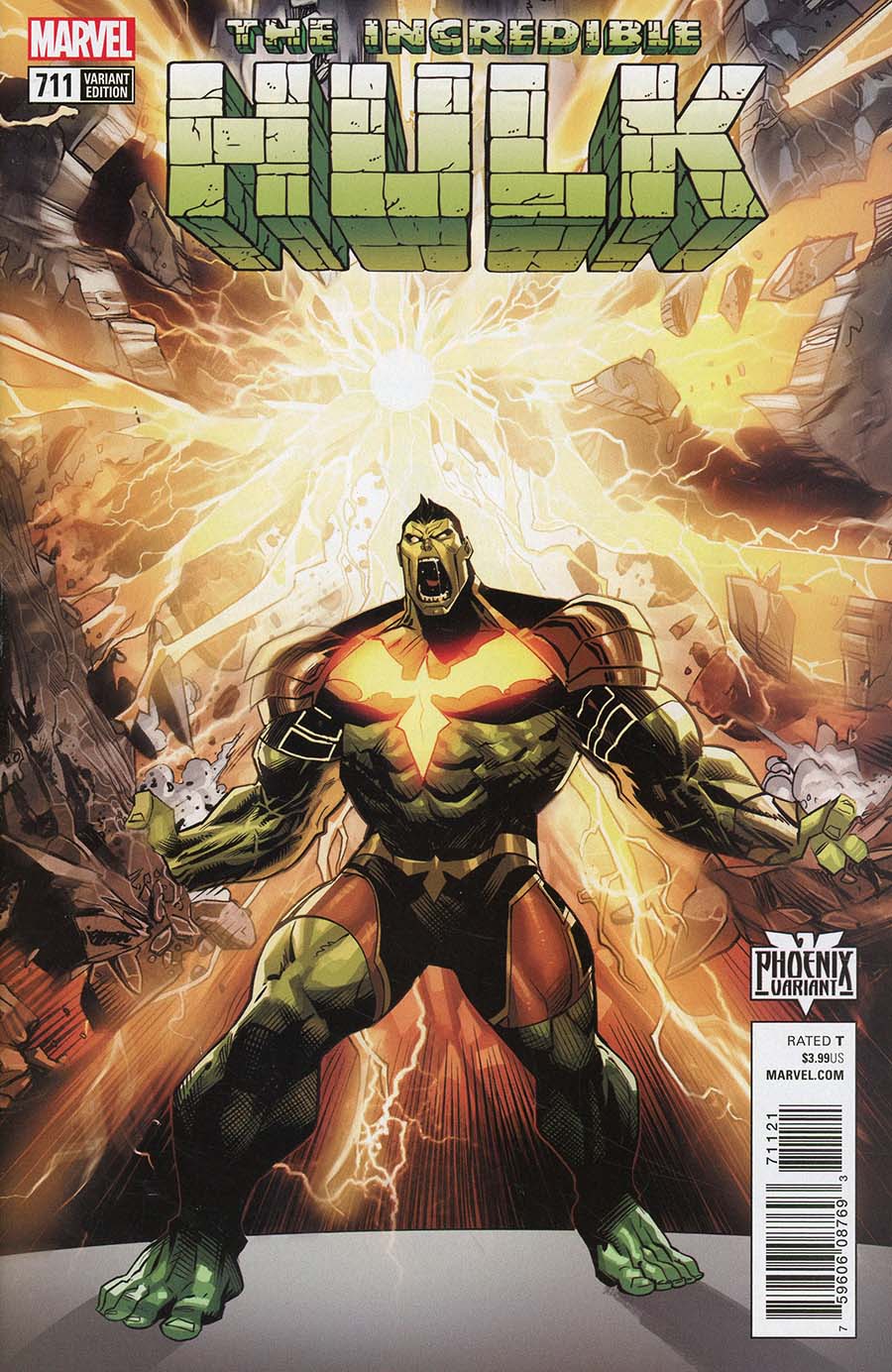 Incredible Hulk Vol 4 #711 Cover B Variant Dan Mora Phoenix Cover (Marvel Legacy Tie-In)