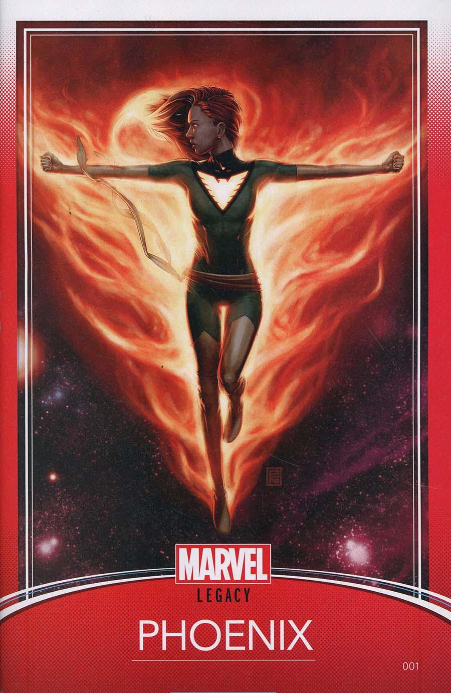 Phoenix Resurrection Return Of (Adult) Jean Grey #1 Cover D Variant John Tyler Christopher Trading Card Cover (Marvel Legacy Tie-In)