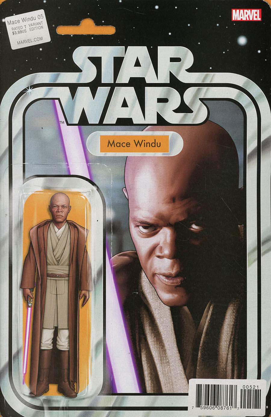 Star Wars Jedi Of The Republic Mace Windu #5 Cover B Variant John Tyler Christopher Action Figure Cover