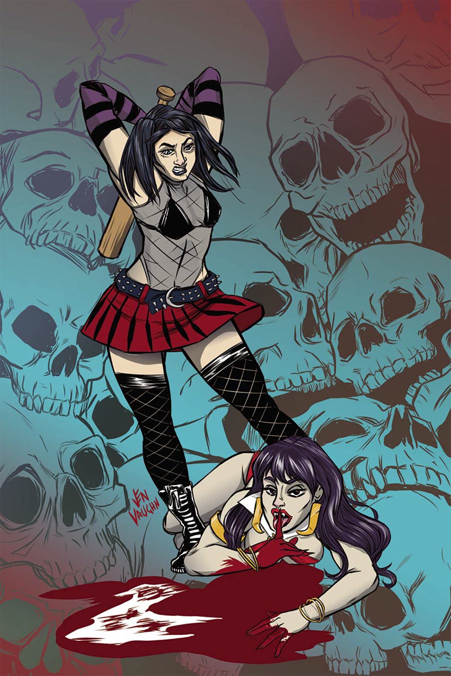 Hack Slash vs Vampirella #3 Cover C Incentive Jen Vaughn Virgin Cover