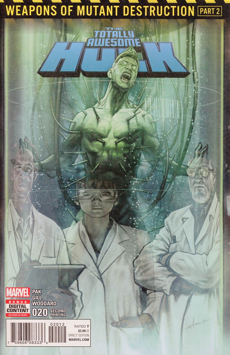 Totally Awesome Hulk #20 Cover B 2nd Ptg Variant Mahmud Asrar Cover (Weapons Of Mutant Destruction Part 2)