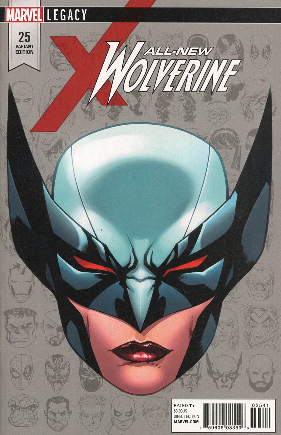 All-New Wolverine #25 Cover E Incentive Mike McKone Legacy Headshot Variant Cover (Marvel Legacy Tie-In)