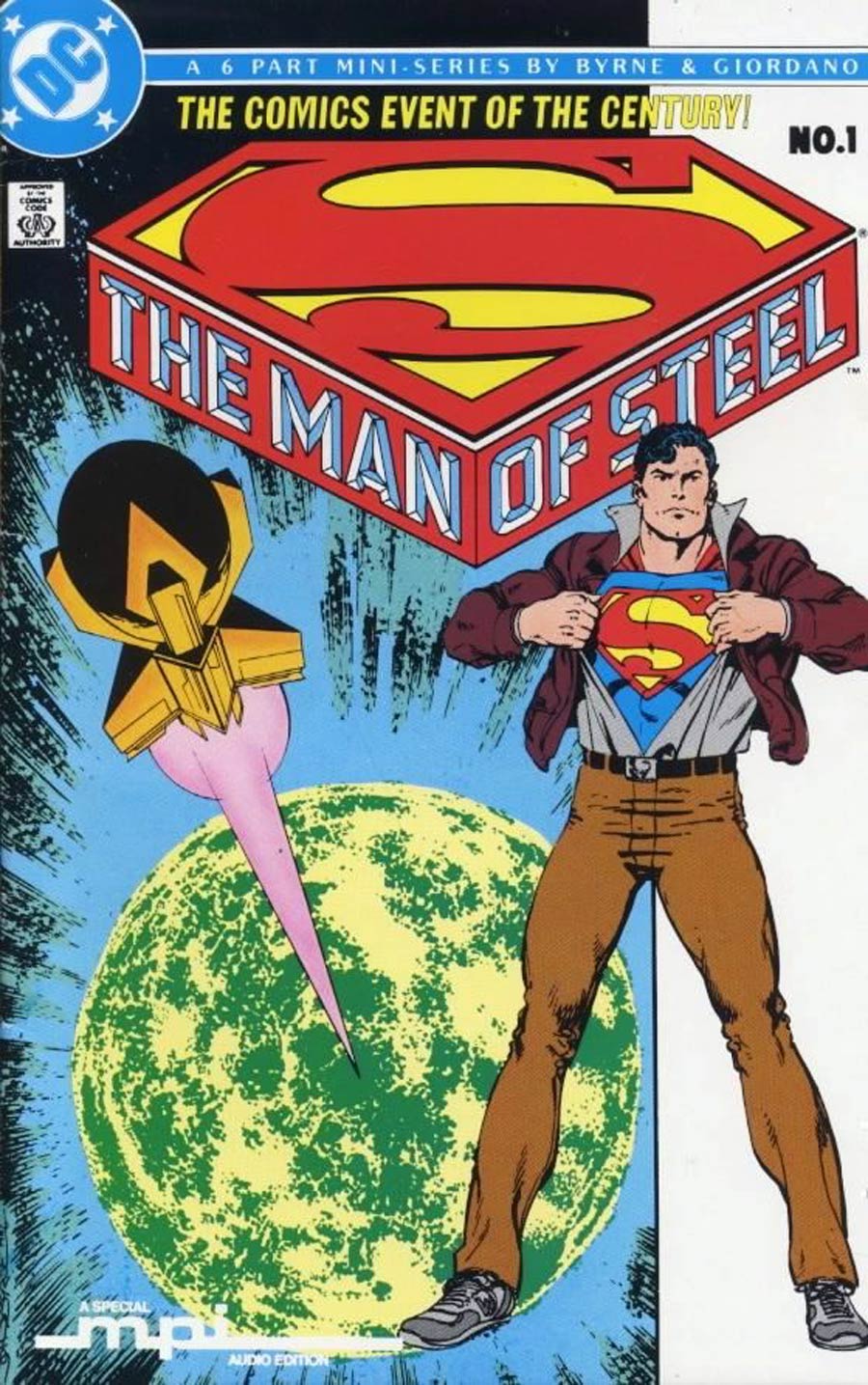 Man Of Steel #1 Cover F MPI Audio Edition With Cassette Tape