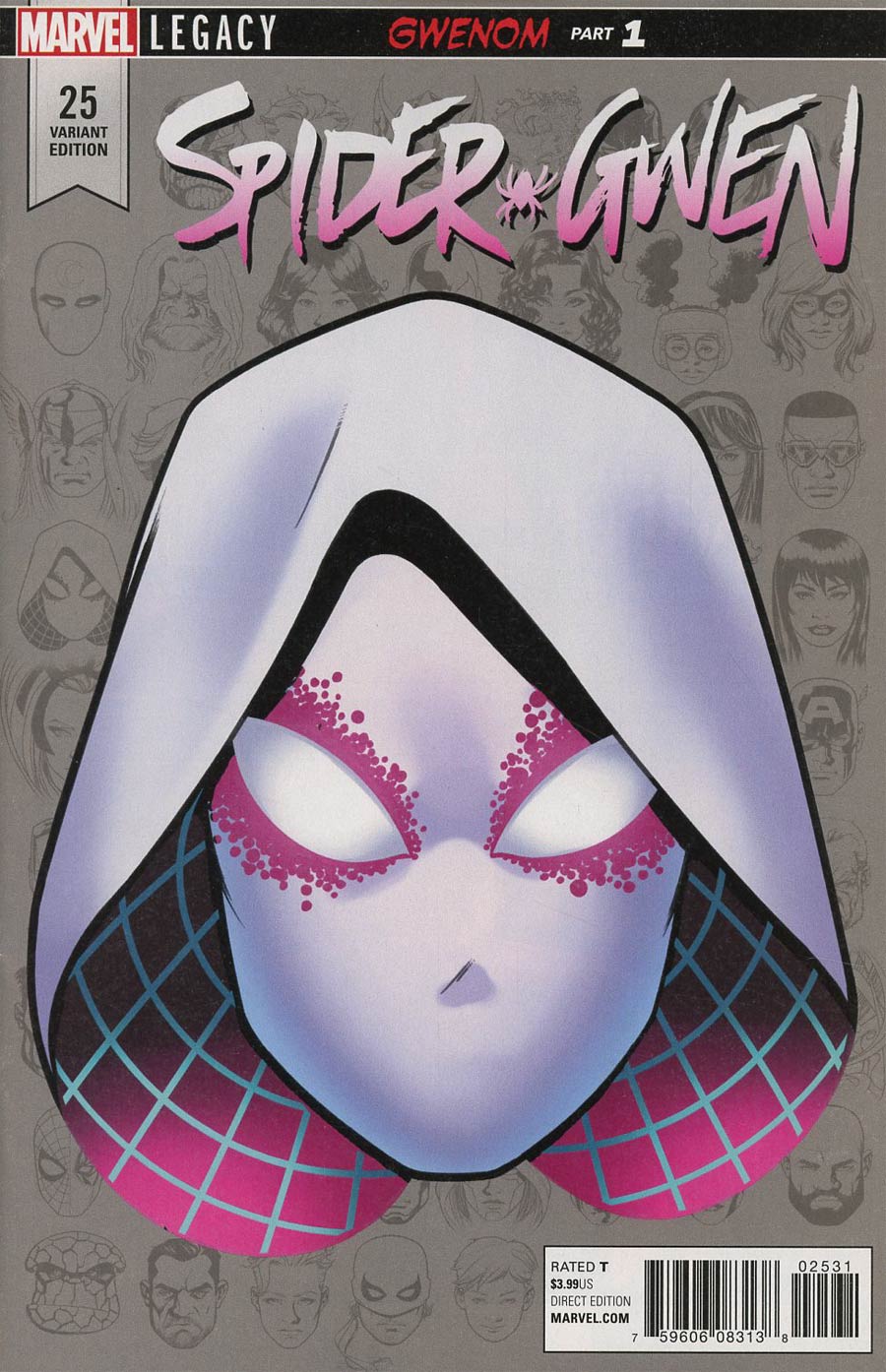 Spider-Gwen Vol 2 #25 Cover E Incentive Mike McKone Legacy Headshot Variant Cover (Marvel Legacy Tie-In)