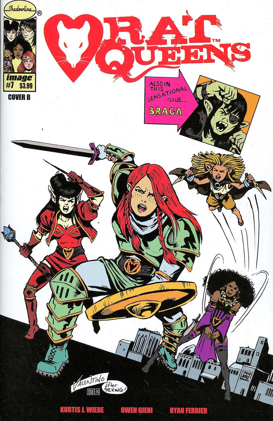 Rat Queens Vol 2 #7 Cover B Variant Jim Valentino & Owen Gieni Cover