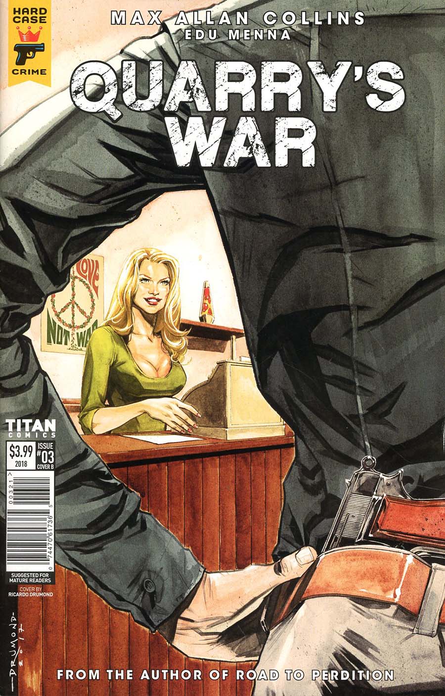 Hard Case Crime Quarrys War #3 Cover B Variant Ricardo Drummond Cover