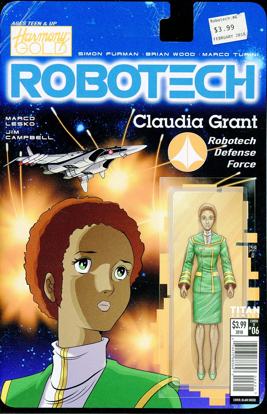 Robotech Vol 3 #6 Cover B Variant Action Figure Cover