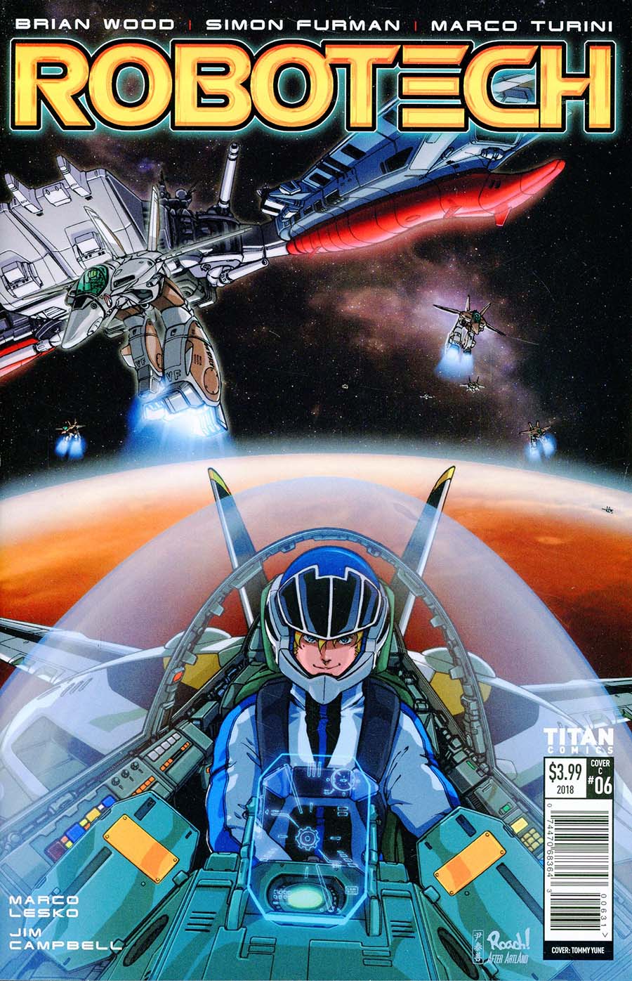 Robotech Vol 3 #6 Cover C Variant Tommy Yune Cover