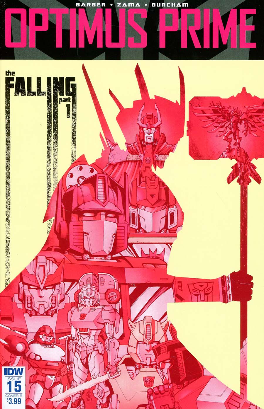 Optimus Prime #15 Cover B Variant Casey W Coller Cover