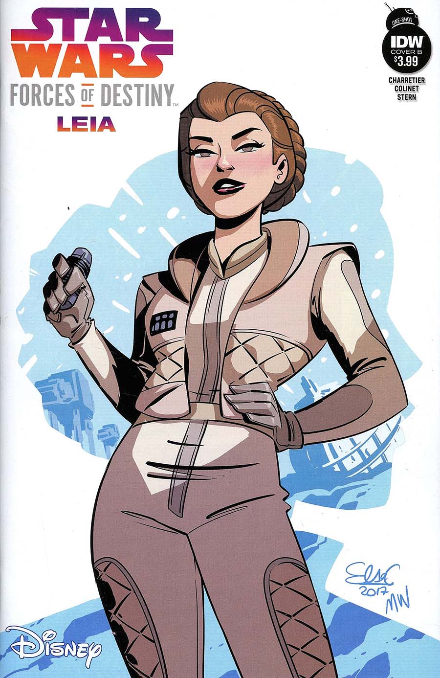 Star Wars Adventures Forces Of Destiny Princess Leia Cover B Variant Elsa Charretier Cover