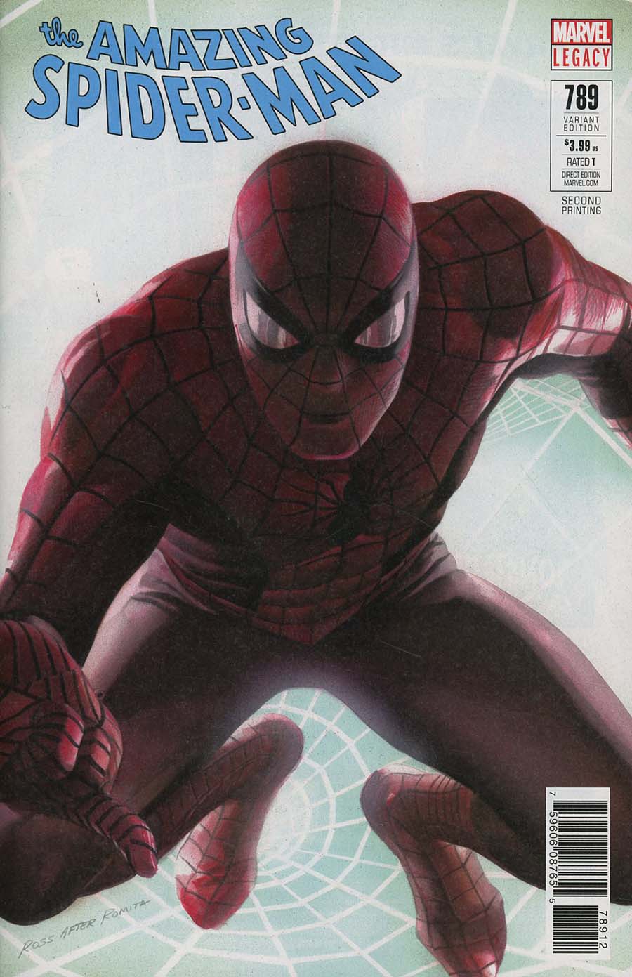 Amazing Spider-Man Vol 4 #789 Cover G 2nd Ptg Variant Alex Ross Cover (Marvel Legacy Tie-In)