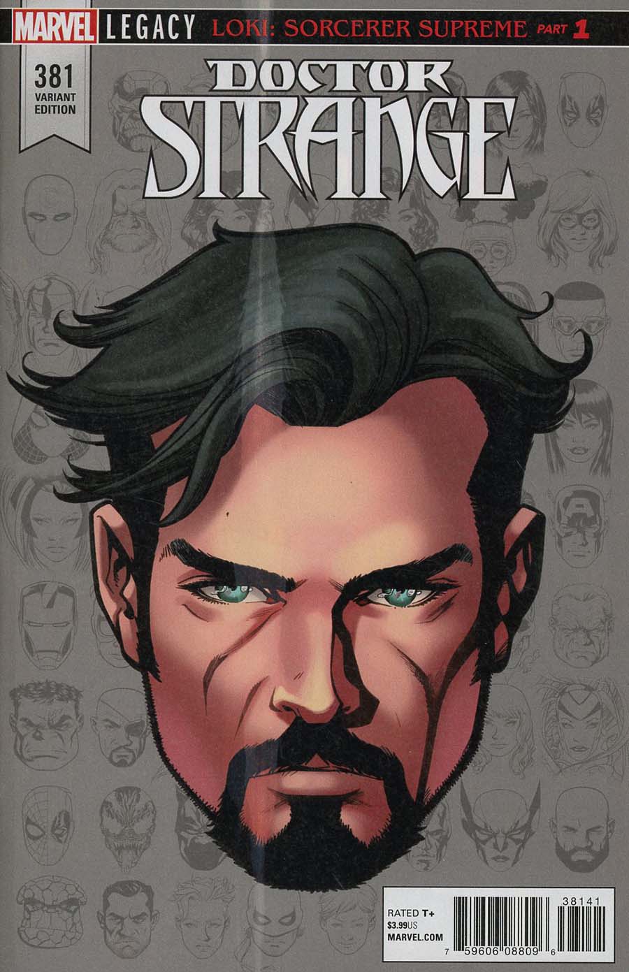 Doctor Strange Vol 4 #381 Cover D Incentive Mike McKone Legacy Headshot Variant Cover (Marvel Legacy Tie-In)