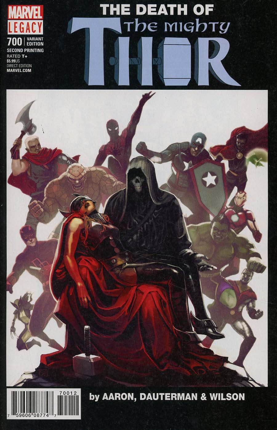 Mighty Thor Vol 2 #700 Cover K 2nd Ptg Variant Stephanie Hans Cover (Marvel Legacy Tie-In)