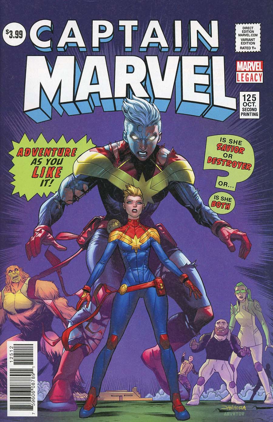 Captain Marvel Vol 8 #125 Cover E 2nd Ptg Dan Mora Variant Cover (Marvel Legacy Tie-In)