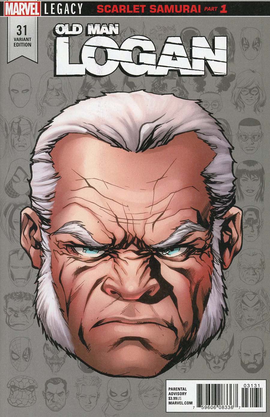 Old Man Logan Vol 2 #31 Cover C Incentive Mike McKone Legacy Headshot Variant Cover (Marvel Legacy Tie-In)