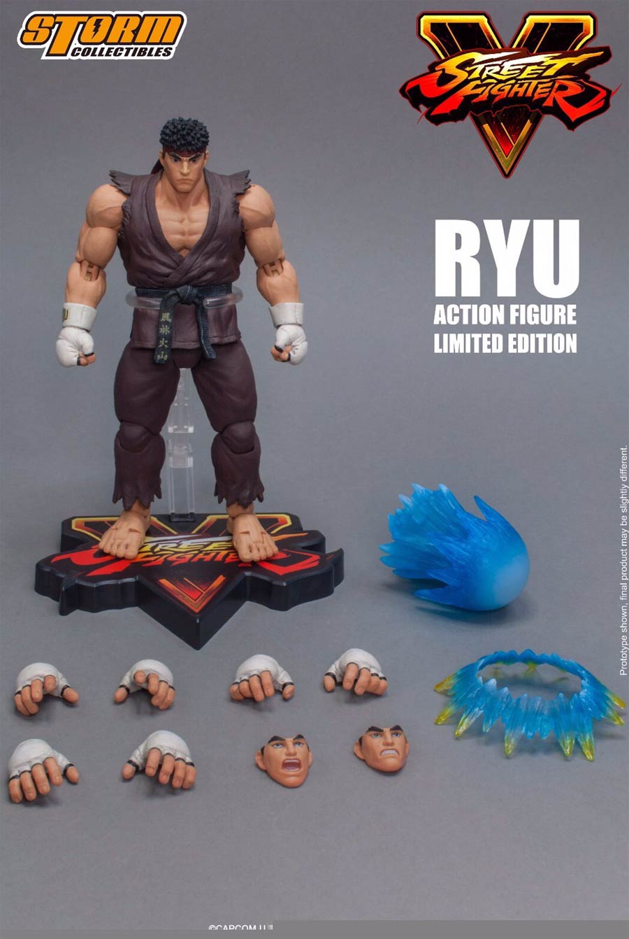 Storm Toys Evil Ryu Street Fighter 1/12 Action Figure Collectible Doll  Black Ver