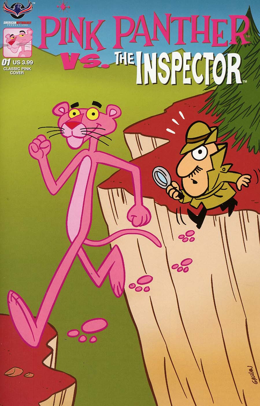 Pink Panther vs The Inspector #1 Cover C Variant Bill Galvan Classic Pink Cover