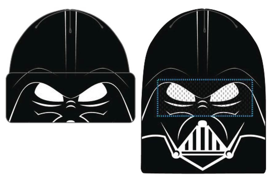 Star Wars Darth Vader Face Flip Knit Mesh Beanie