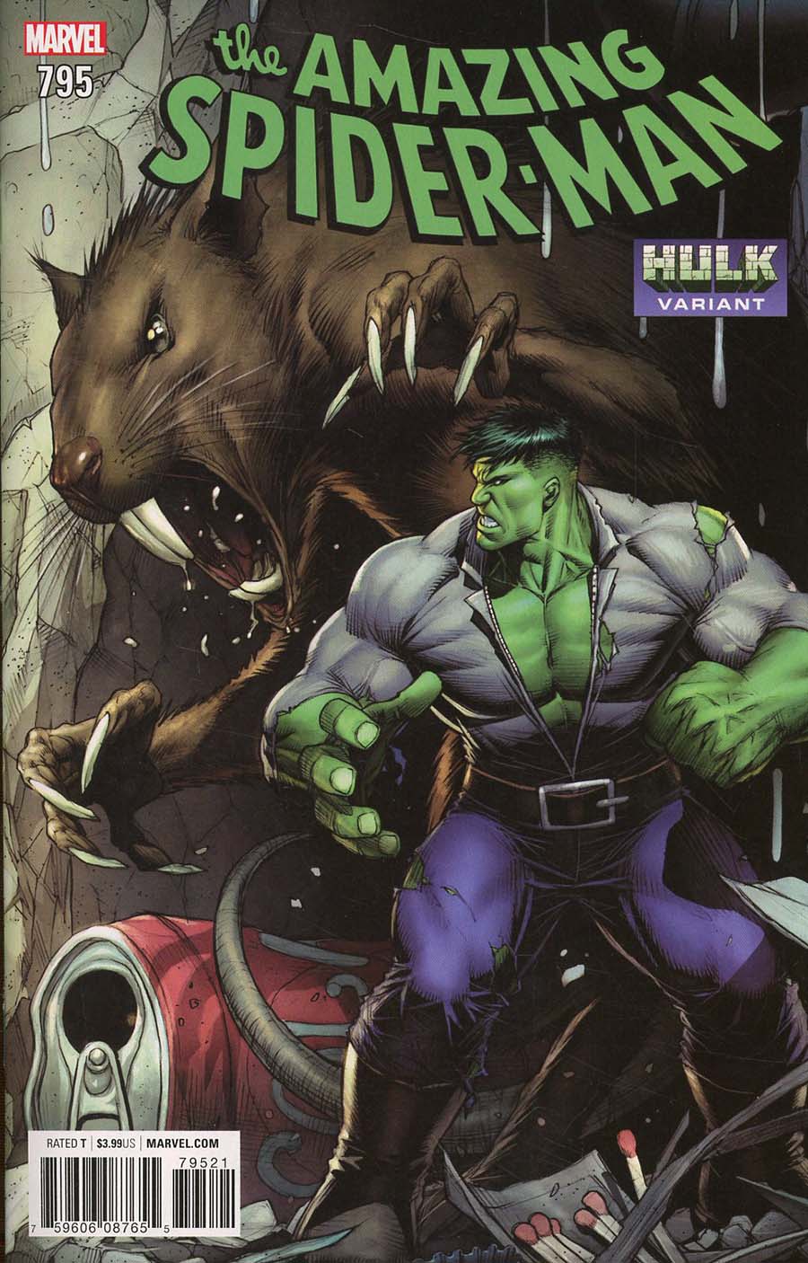 Amazing Spider-Man Vol 4 #795 Cover B Variant Dale Keown Hulk Smash Cover (Marvel Legacy Tie-In)